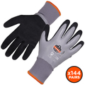 Proflex By Ergodyne Gray Coated Waterproof Winter Work Gloves, S, PK144 7501-CASE